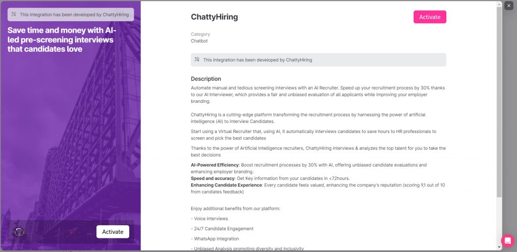 chattyhiring marketplace teamtailor