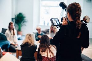 Photo Virtual interview setup